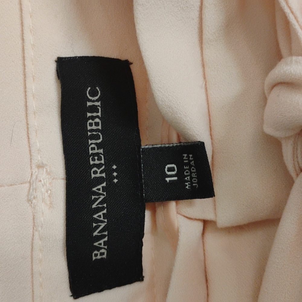Banana Republic Pink High-Waist Tie Front Shorts - Picture 2 of 6